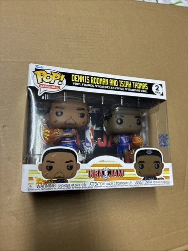 Funko Pop! Basketball: NBA Jam Dennis Rodman and Isiah Thomas, 2-Pack