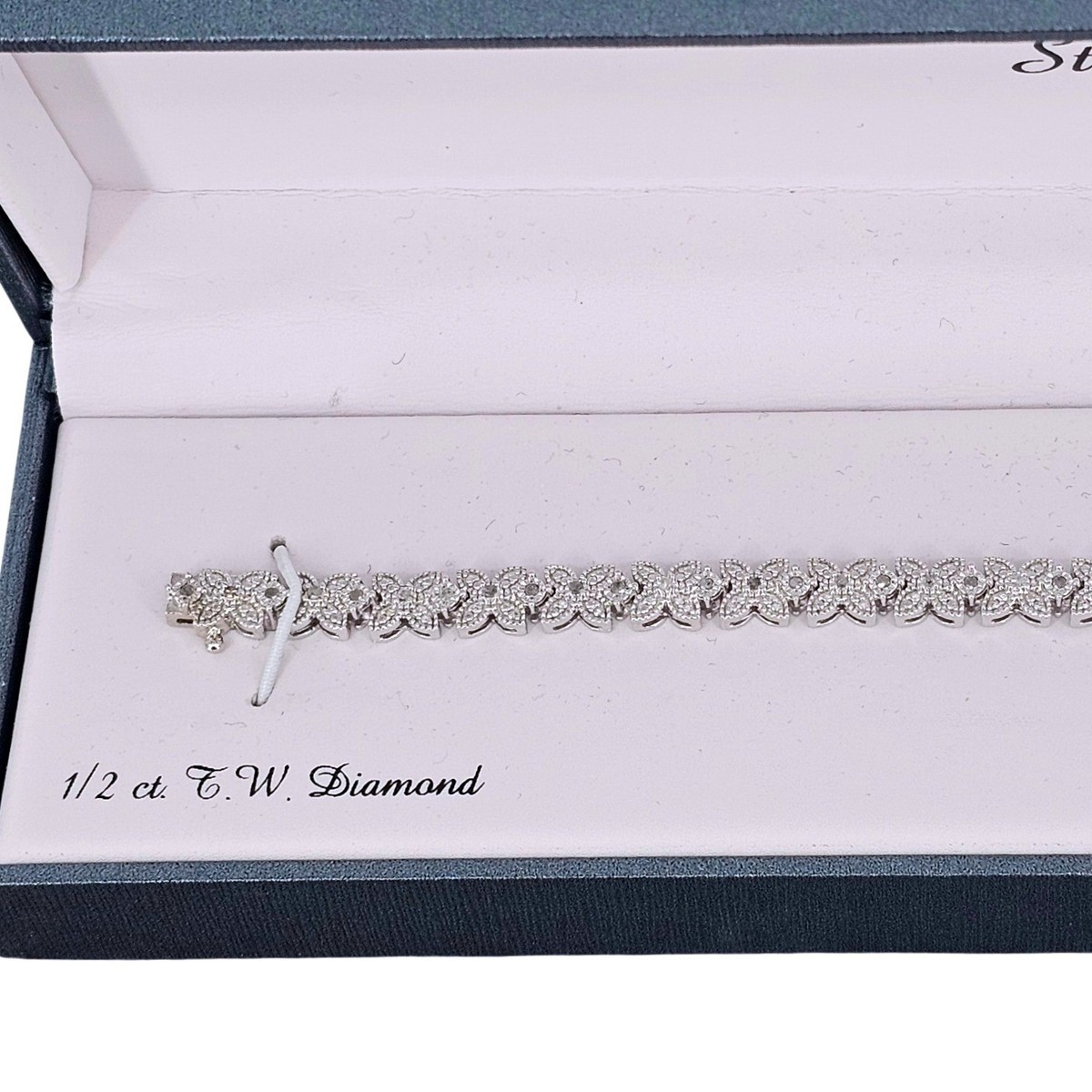 Kohls Sterling Silver 1/2 ct T.W. Diamond Butterfly Link Tennis
