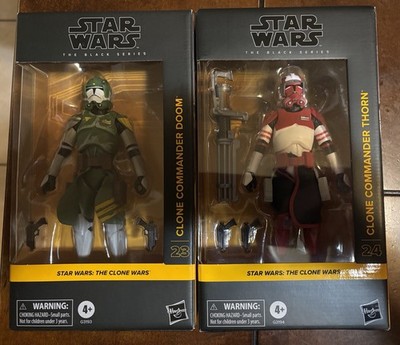 Star Wars The Black Series Clone Commander Doom & Commander Thorn - In hand