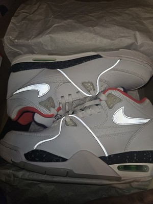 Nike Air Flight 89 Planet of HOOPS Sneakers Size 10.5 White/Silver/Purple
