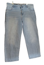 Express Women's Size 16 Ankle Jeans Light Wash Straight Cut. New.