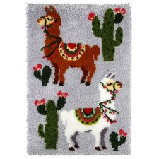 Orchidea Latch Hook Kit: Rug: Llama