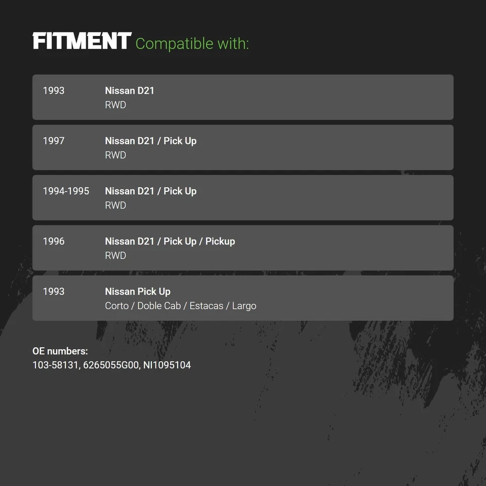 Bumper Valance For Nissan Pickup 93-97 Replacement Front Standard Line Foto 2 de 2