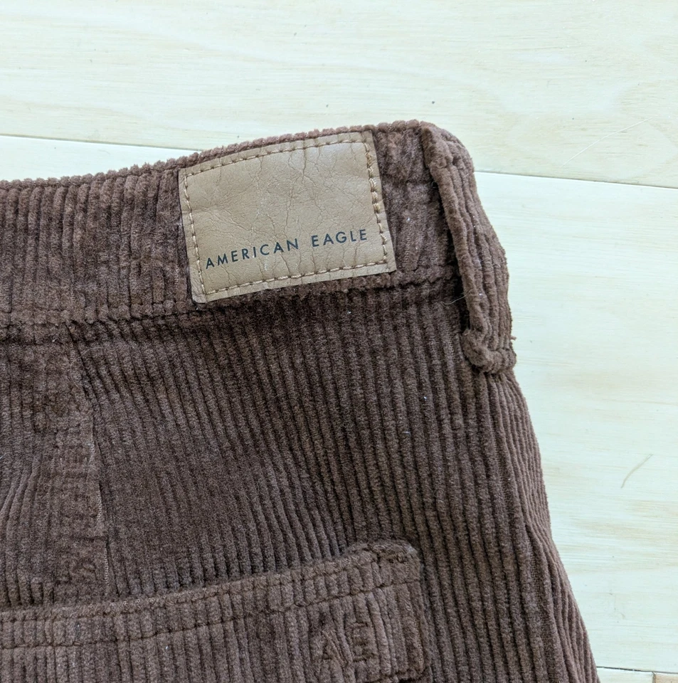 American Eagle SZ XXL 18 Women's Corduroy Super Hi-Rise A-Line Mini Skirt School - Image 4 of 4