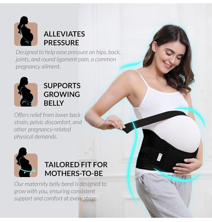 NeoTech Care Pregnancy Support Maternity Belt, Waist/Back/Abdomen Band, Belly...