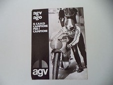 advertising Pubblicità 1974 CASCO HELMET AGV AGO e GIACOMO AGOSTINI