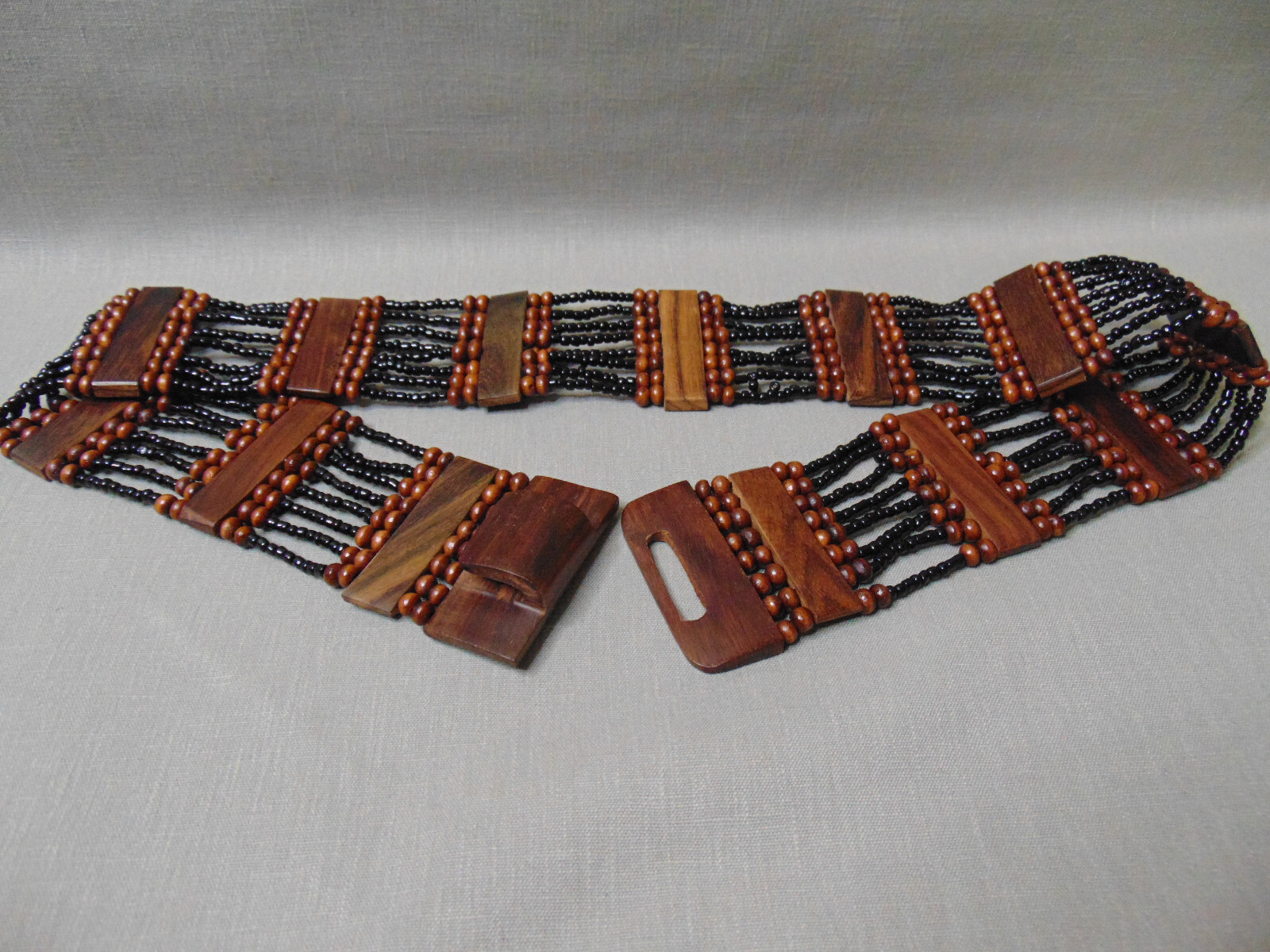 Wood and Beaded Womans Belt - image 2