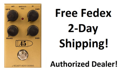 新品 J.Rockett Audio Designs .45 Caliber New J Rockett Audio Designs 45 Caliber Overdrive Guitar Effects