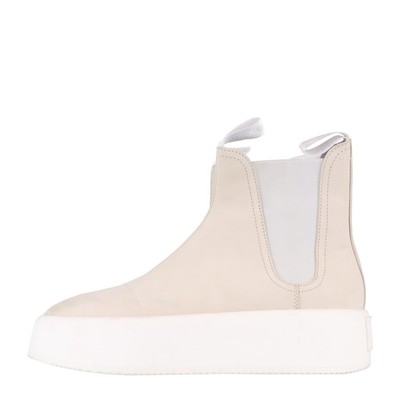 MM6 Maison Margiela Damen Schuhe Stiefelette Gr. 39 Beige Leder Ankle Boots