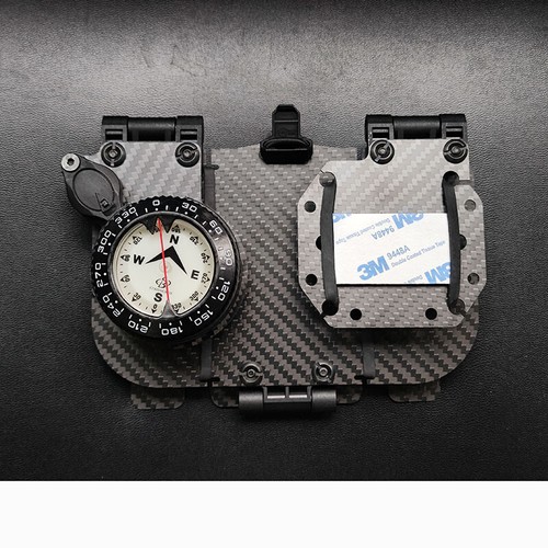 Tactical Carbon firber Adjustable MOLLE Phone Navigation Board System w/ Compass - Picture 43 of 49