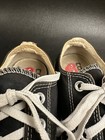 Converse Chuck 70 Low x Comme des Garcons Play Black White Red Heart Shoes Sz W6 — photo 8