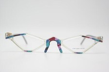 Vintage Glasses Chai AD 58 Multicolored Gold Black Square Frame