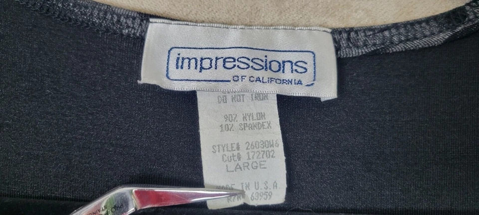 Camisa Impressions of California Mujer Top Botón Floral De Colección Talla Grande L Foto 2 de 4