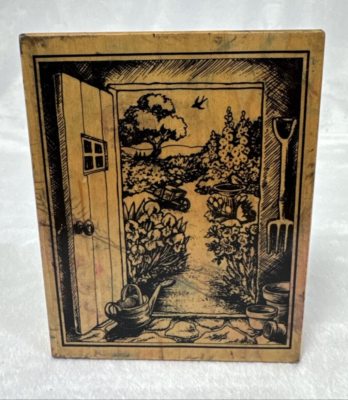 #ad Spring Beckens K 2182 Rubber on Wood Stamp $2.49