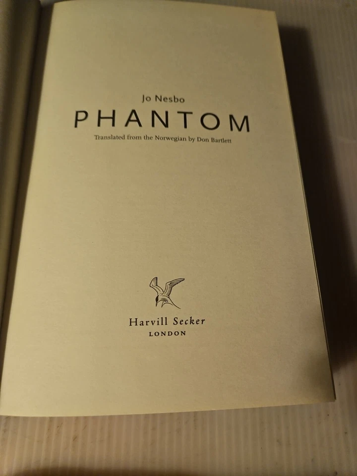 2012, "Phantom" New Harry Hoke Thriller By Jo Nesbo Hardcover Book - Image 3 of 4