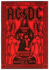 AC/DC 13" X 19" Reproduction Concert Poster archival quality 02