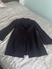 Elie Tahari Longline Flute Sleeve Navy Designer Blazer