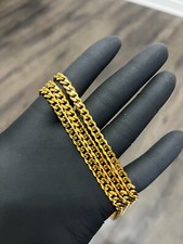 5mm Miami Cuban Link Chain 18K Gold Plated Stainless Steel Necklace