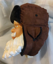 Trapper Style Hat With Ear Flaps Brown