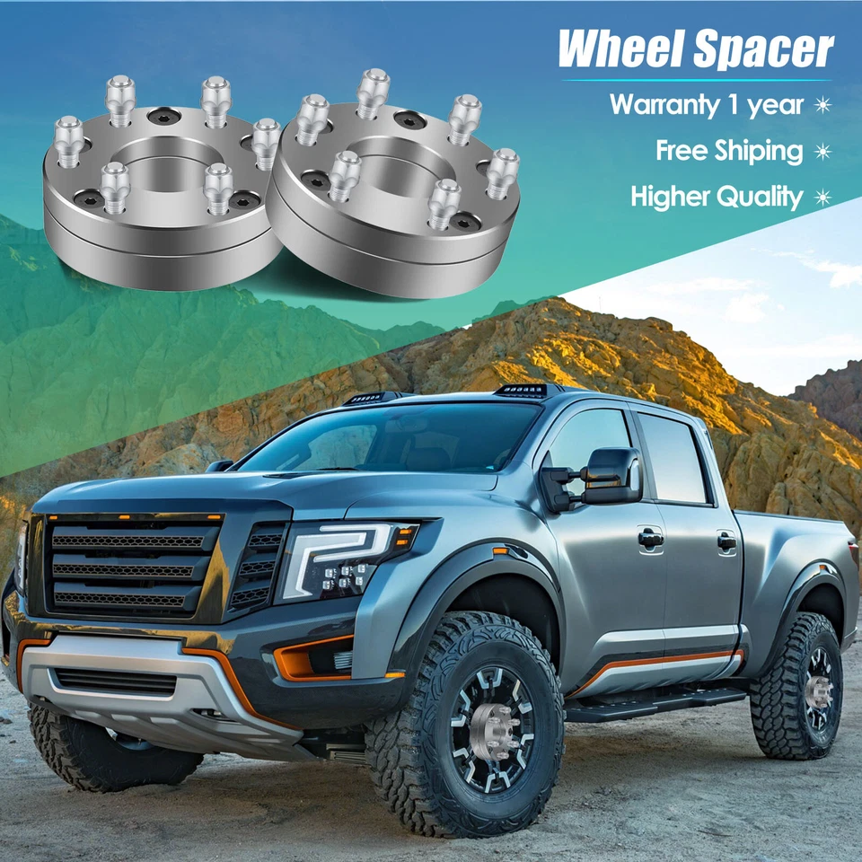 Adaptadores espaciadores de rueda de 4 piezas de 2" de 5x5 a 6x5,5 para Jeep Grand Cherokee Chevy Tahoe Foto 2 de 4