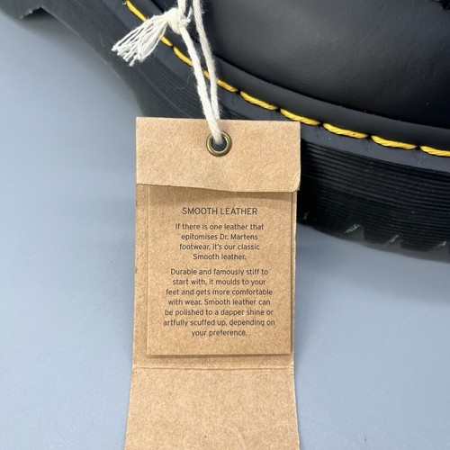 Dr. Martens Adrian Quad Cuero Plataformas Borla Mocasines Hombres 9 Negros Zapatos Nuevos con Etiquetas - Imagen 13 de 14
