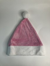 Infant Pink Plush Santa Hat CHRISTMAS, HOLIDAY, COSTUME, PARTY HAT