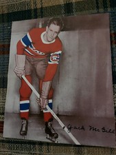 1934 -35 SWEET CAPOROL NHL HOCKEY PHOTO MONTREAL CANADIENS RARE JACK MCGILL HABS