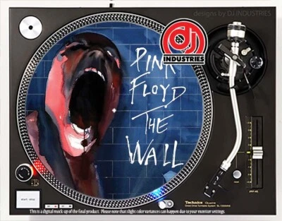 DJ INDUSTRIES Pink Floyd The Wall #2 - 7"-12" DJ slipmat for LP turntable record player