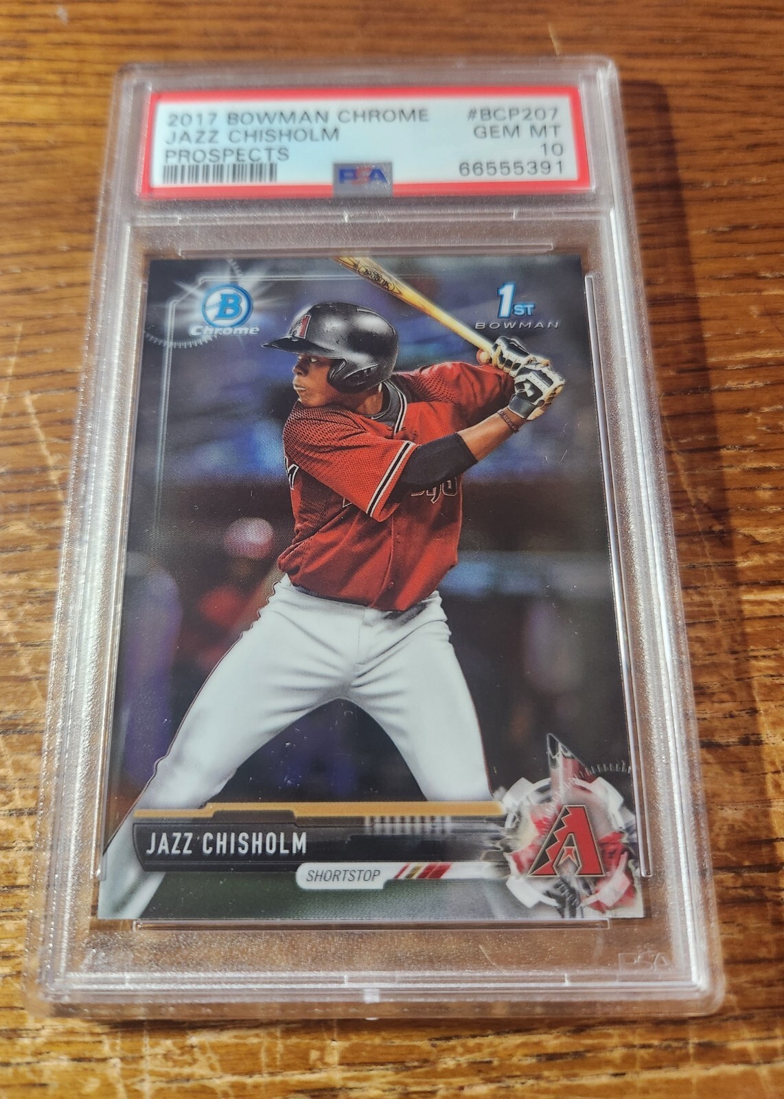 JAZZ CHISHOLM -- 2017 BOWMAN CHROME PROSPECTS -- BCP207 -- PSA GEM MINT 10
