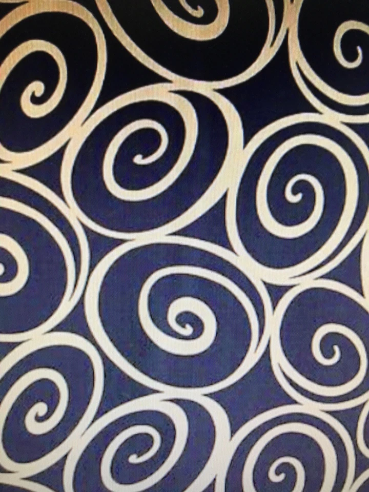 COTTON FABRIC Michael Miller Brown Swirly GOLD  - Image 3 of 3