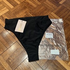 Set of 3 Missguided Brand New M&M Black High Leg Bikini Bottoms Size 8 - RRP £24