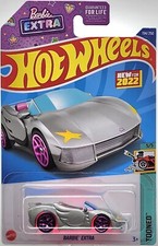 HOT WHEELS 2022 MAINLINE TOONED SERIES SILVER  NEON PINK BARBIE EXTRA 