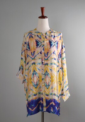 ANTHROPOLOGIE NWT Kyla Seo Love Caite Della Airy Silk Blend Top Size Small
