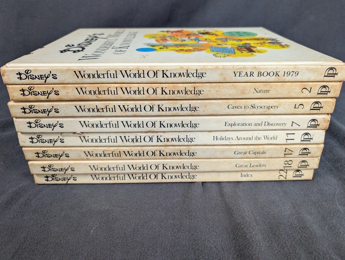 Disney's Wonderful World of Knowledge Encyclopedia Set of 8