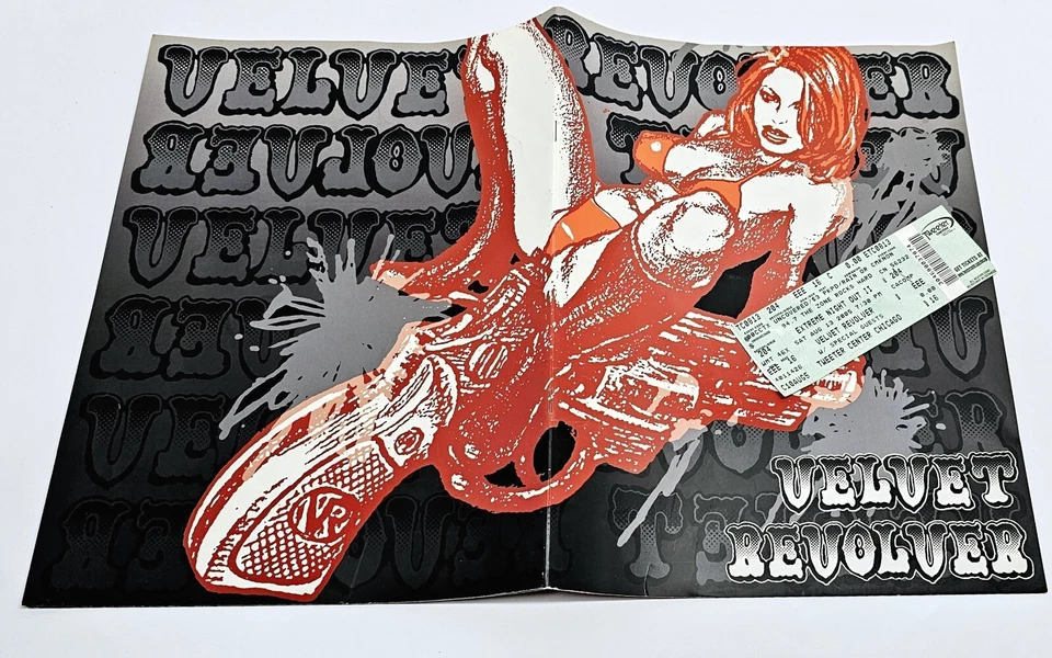 Velvet Revolver Tour Program 2005 Extreme Night Out II Tour W/Comp Ticket RARE - Image 3 of 4