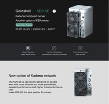 Goldshell KD6 SE 25.3Th KDA Miner. Forget About Customs Fees And Hassle!!!