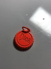 Dior Zipper Pull Button Charm Rare Bottle Cap