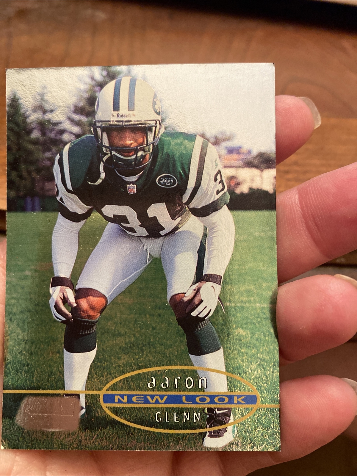 Topps AARON GLENN 31 CB New York Jets New Look Trading Card 92