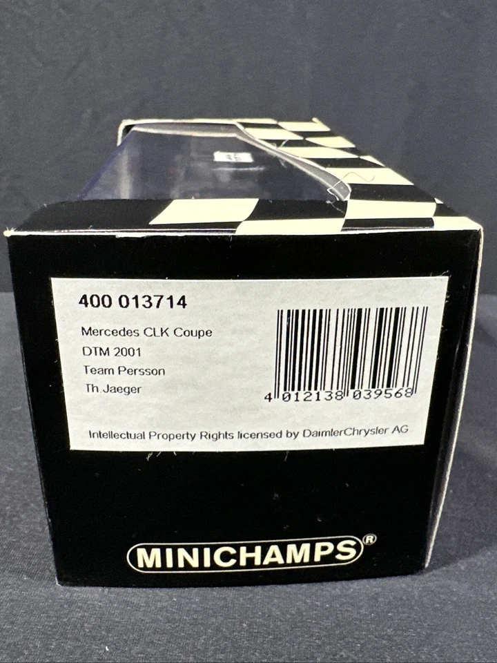 1:43 Minichamps Mercedes CLK DTM 2001 Th.Jäger #14 400013714 Diecast Car - Image 4 of 4