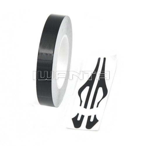 1/2" 12mm Black Pinstriping Pin Stripe DIY Line Roll Vinyl Decal Sticker 32ft - Picture 2 of 7