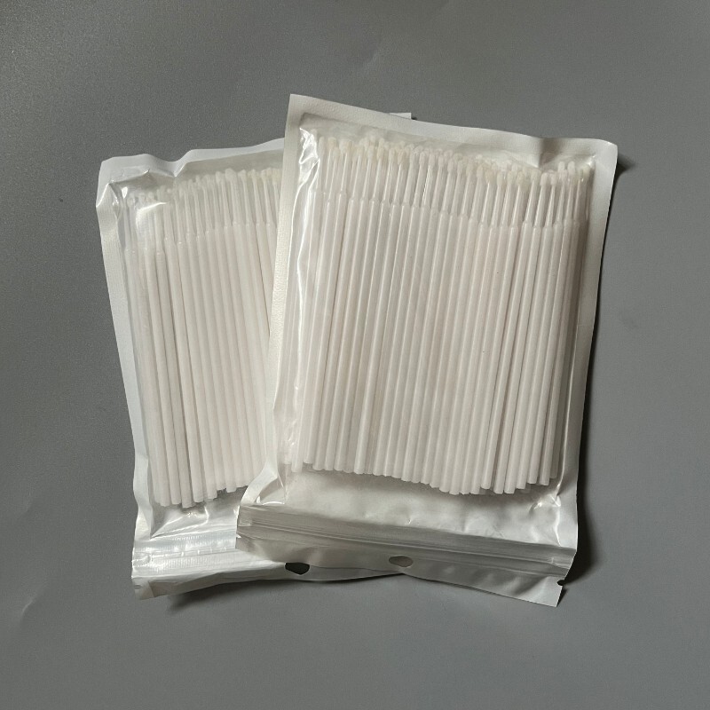 200 piezas hisopos dentales aplicadores desechables micro cepillo barra extensión de pestañas