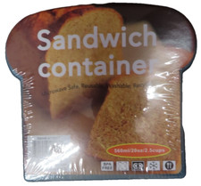 Plastic Sandwich Container Reusable, washable, Microwave safe NEW