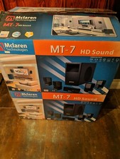 New Opened Box Mclaren Technologies Mt-7 Surround Sound Speaker System