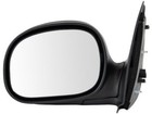 TRQ 82CX97D Left Mirror Fits 1997-1999 Ford F250 Manual Flat Black Mirror