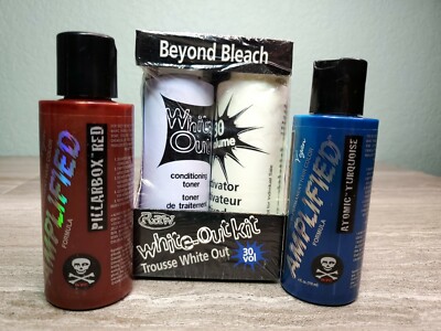 Manic Panic Vegan Amplified Hair Dye Red Turquoise Blue Raw Beyond Bleach 30 vol