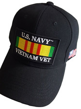 U.S. NAVY - VIETNAM VETERAN Military Ball Cap - Black