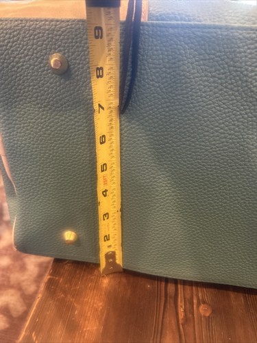 Nicole Miller Sharon City Duffle Bag Turquoise Retail $110 Overnight Carry On - Picture 10 of 14