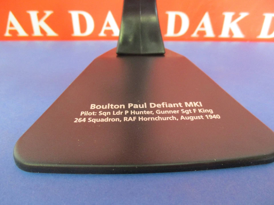 Die cast 1/72 Modellino Aereo Aircraft Boulton Paul Defiant 264 Sqn. RAF 1940 - Immagine 4 di 4