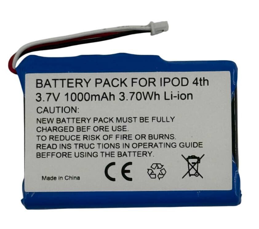 Battery for Apple iPod Classic 4th Generation Photo A1099 646-0183