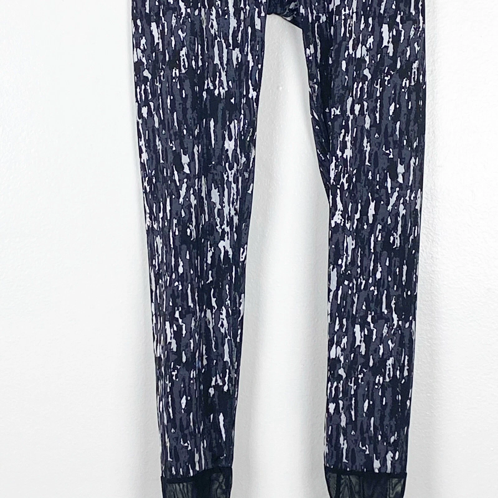 beyond-yoga high waisted pom pom mesh hem leggings